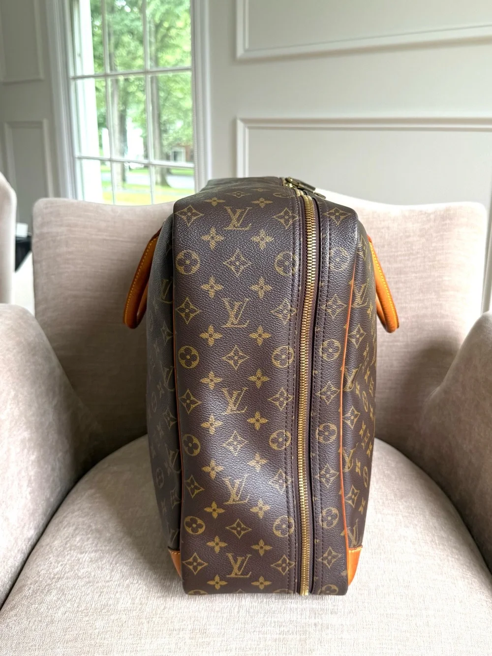 Authentic Louis Vuitton Sirius 50 travel bag monogram brown canvas unisex M41406